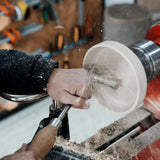 BMWOOD S Shaped Stainless Steel Tool Rest Set with 1" and 5/8" Stems for Woodturning Lathe Bowl Turning. BMWOOD