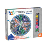 MindWare Paint Your Own Stepping Stone: Dragonfly - Paint Your Own Stepping Stones for Kids Craft Kit Includes Paint, Brushes and Instructions MindWare
