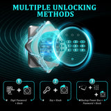 Marcree 2-3 Gun Safes for Rifles and Pistols, Gun Cabinets for Rifles and Shotguns, Gun Cabinet with Alarm System & Mute Mode, Shotgun Safe with 180° Quick Access Door and Removable Shelf Marcree