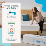 Linenspa 10 Inch Gel Infused Memory Foam Mattress – King Size – Medium Plush - Cooling Gel - Mattress in a Box - Primary or Guest Bedroom - Pressure Relieving and Breathable – CertiPUR-US Certified Linenspa