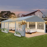 20x30 ft Party Tent Heavy Duty Canopy Tent with Removable Sidewall & 4 Sand Bags, Outdoor Wedding Event Tents for Party (20' x 30') QZEN