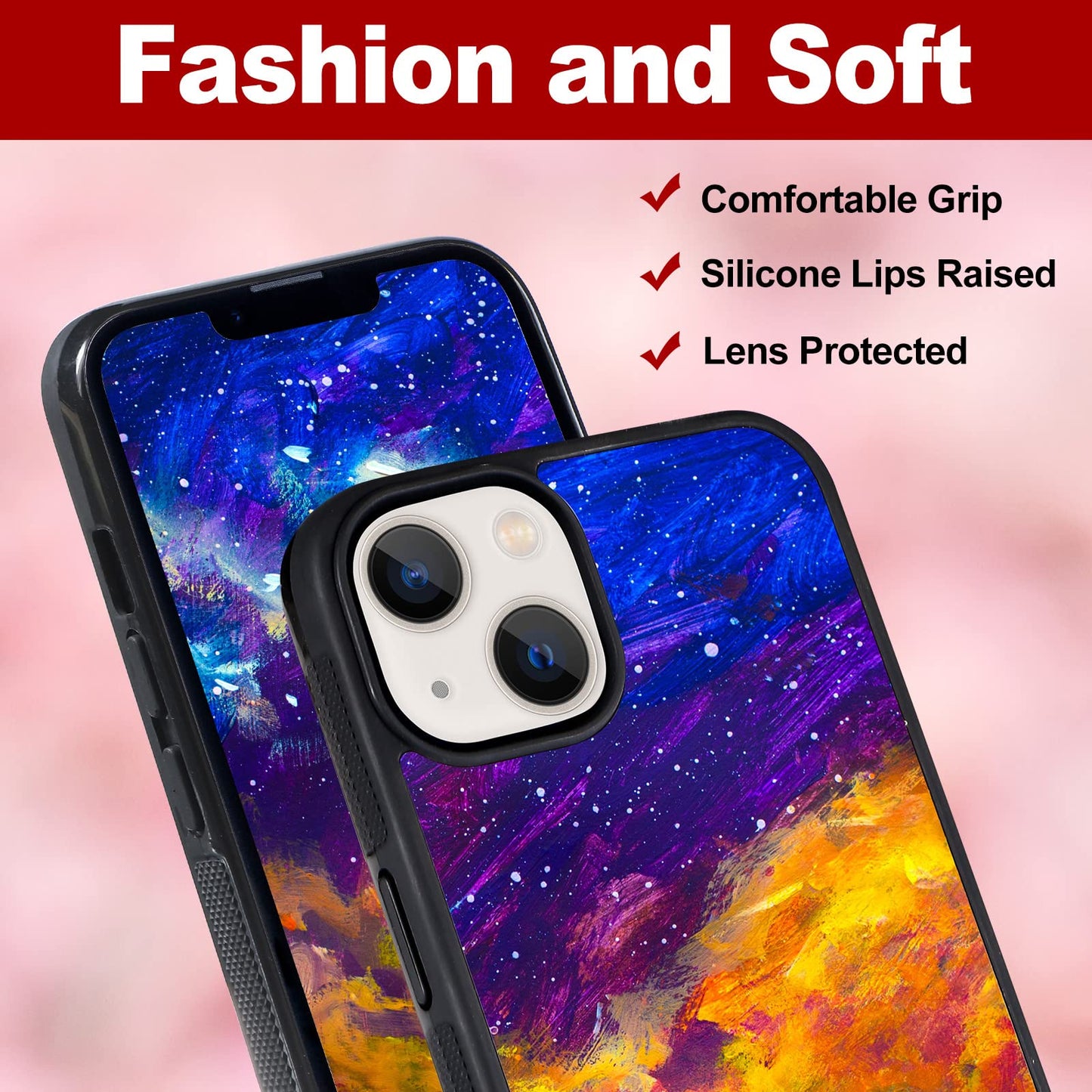 Weewooday 6 Pieces Sublimation Phone Case Covers Blank DIY Printable Phone Covers Anti-Slip Shockproof Customize Heat Press Rubber Protective DIY Phone Case(Compatible with iPhone 11) Black