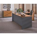 Bush Business Furniture Series C 2 Drawer Lateral File Cabinet-Assembled, Locking Document Storage for Home or Professional Office, 36W, Natural Cherry Bush Business Furniture