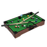 Mini Pool Table - 20-Inch Portable Tabletop Billiards Game with Cue Balls, Sticks, Chalk, Brush, and Triangle Rack - Table Games by Hey Play Hey! Play!