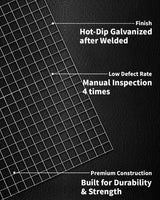 Nueve Deer 1/2 inch Hardware Cloth 48x50 19-Gauge - Hot Dipped Galvanized After Welding - Chicken Wire Fence Roll, Wire Mesh Roll, Rabbit Wire Fencing, Cage Wire, Chicken Coop/Run Cover Nueve Deer