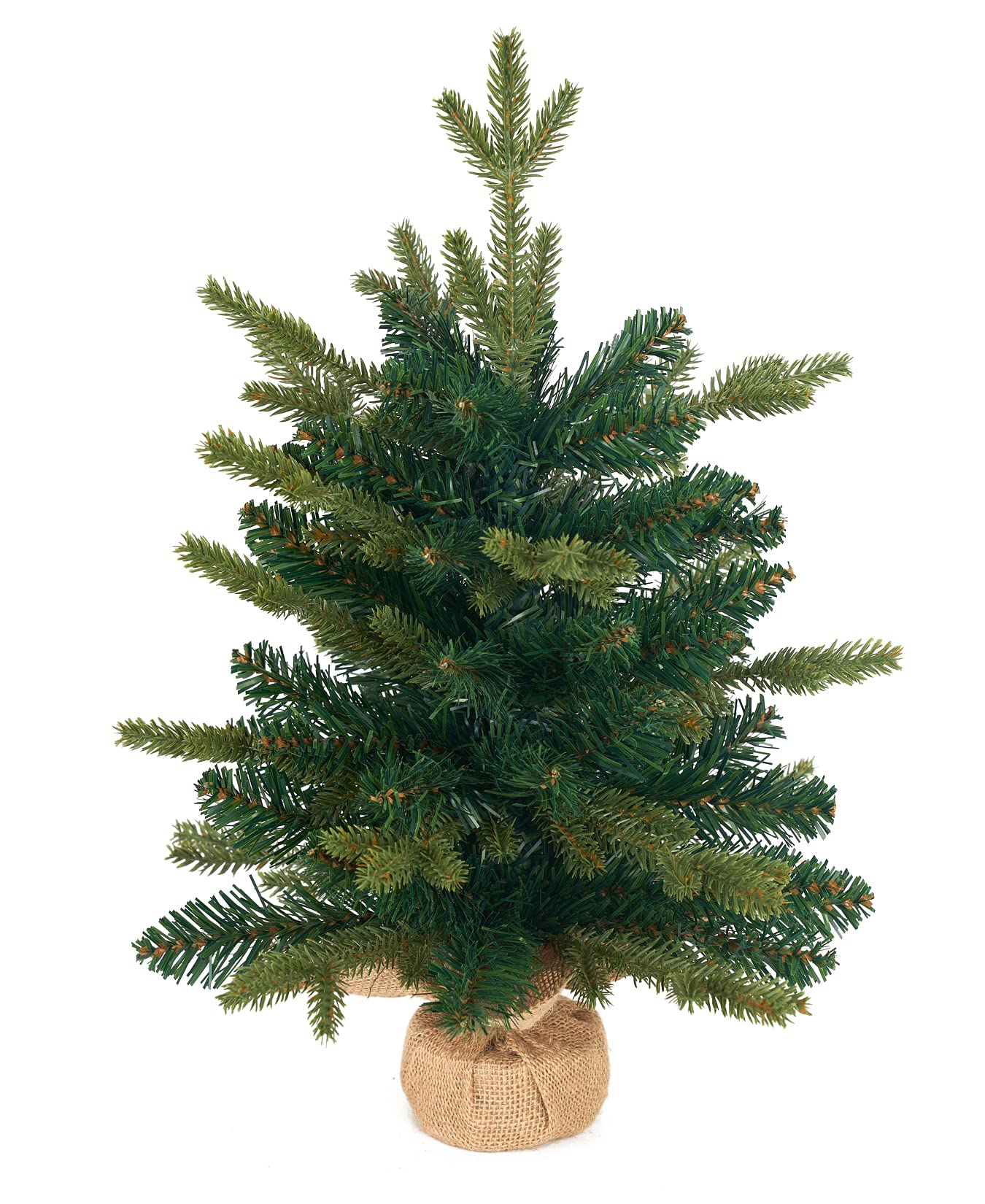 Diahom Tabletop Christmas Tree Artificial Mini Small 18 inches Green Xmas Pine Tree for Table Desk Home Christmas Decor