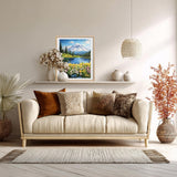 ARNLRDYA Paint by Numbers for Adults Mount Rainier National Park, Snow Mounta Forest Paint by Number Kits, Flowers Lake Scenery Acrylic Painting for Gift Home Wall Decor(16x20inches, Unframe) ARNLRDYA