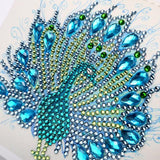 2 Pcs Diamond Painting Crossbody Bag, DIY 5D Diamond Painting Handbag Kit with Chain and Tassel, Bling Rhinestone Makeup Shoulder Bag for Woman, DIY Craft Gift, Peacock JBTM24