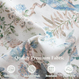 Bezseller Floral Accent Chair, Upholstered Reading Armchair with Wood Legs, Mid-Century Leisure Comfy Single Sofa Chair for Living Room, Bedroom, Home, Office, White Floral Bezseller