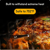 CHEF iQ Sense Smart Wireless Meat Thermometer with Ultra-Thin Probe, Unlimited Range Bluetooth Meat Thermometer, Digital Food Thermometer for Remote Monitoring of BBQ Grill, Oven, Smoker, Air Fryer CHEF iQ