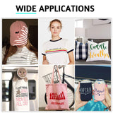 White HTV Heat Transfer Vinyl Bundle: 13 Pack 12" x 10" White Iron on Vinyl for T-Shirt, White Heat Transfer Vinyl for Silhouette Cameo or Heat Press Machine HTVRONT