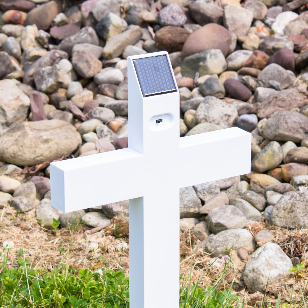 Personalized Light Shines Memorial Solar Garden Stake Cross 28 Collective