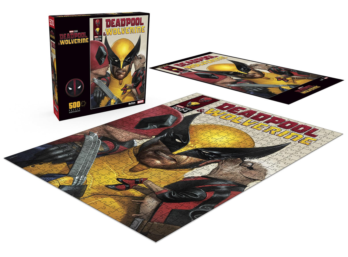 Buffalo Games - Marvel - Deadpool Comic Book - 500 Piece Jigsaw Puzzle for Adults -Challenging Puzzle Perfect for Game Nights - Finished Size is 21.25 x 15.00 Buffalo Games