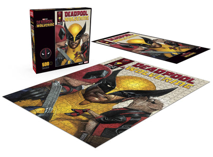 Buffalo Games - Marvel - Deadpool Comic Book - 500 Piece Jigsaw Puzzle for Adults -Challenging Puzzle Perfect for Game Nights - Finished Size is 21.25 x 15.00