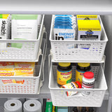 Simple Houseware 2 Tier Bathroom Organizer Tray Pull-Out Sliding Drawer/Under-Sink Storage, White Simple Houseware