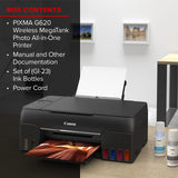 Canon PIXMA G620 Wireless MegaTank Photo All-in-One Printer [Print, Copy, Scan], Black,Works with Alexa Canon