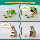 3D Puzzles for Kids Toys Pack 8 - BONNYCO | 3D Puzzle for Kids of Jungle Animals, Educational Girl and Boy Toys, Gifts for Kids, Birthday Gifts for Boys | Kid Toys, 3-D Puzzles, 3D Jigsaw, Christmas BONNYCO