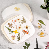 Aboofx Microwave Flower Press Kit, 6.3"x6.3" Quick Dry Flower Pressing Kit with Washable Cloth for Crafts Pressed Flowers and Plant for DIY Art, Preservation for Bookmark Frame Wedding Flowers Drying Aboofx