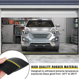 Pangda 30 ft Universal Garage Door Bottom Threshold Seal Strip Weather Stripping Replacement Rubber Waterproof DIY Weatherproof Garage Door Threshold Seal Strip, Not Include Sealant, Black Pangda