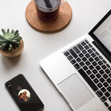 40 Pieces Blank Sublimation Phone Grip Holders Include 40 Collapsible Brackets and Sublimation Aluminum Sheets and Double-Sided Stickers DIY Expanding Finger Stand for Smartphones and Tablets (Black) Frienda