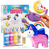 DOODLE HOG Unicorn Squishy Paint Set for Kids Ages 8-12, Unicorn Gifts for Girls 8-10, Arts and Crafts for Kids, Paint Your Own Squishies Kit DOODLE HOG