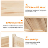 Yaheetech 47x23x32in Wooden Raised Garden Bed with Legs & Storage Shelf Horticulture Wooden Elevated Planter Box Vegetable Growing Bed for Flower/Herb/Backyard/Patio, 2pcs Yaheetech