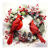 SJUTOUCI Cardinal Diamond Painting Kits for Adults, Diamond Art Kits for Beginners, 5D DIY Diamond Dot Art, Full Drill Gem Craft for Home Decor 12x12 inch, Christmas SJUTOUCI