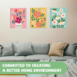 goldentime Framed Paint by Numbers for Adults and Kids Ages 8-12 - Easy to Paint by Number for Beginners, Flower Canvas Painting Kits Perfect for Gift Home Wall Decor 8 * 10inch goldentime