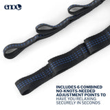 ENO, Eagles Nest Outfitters Deluxe Hammock Hanging Kit, Take Your Hammock Inside, Charcoal ENO