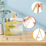 4PCS 9 Inch Wood Easels, Tripod, Painting Party Easel, Kids Student Tabletop Easels for Painting, Easel Stand for Painting Canvases, Portable Canvas Photo Picture Sign Holder. DSUWAZU