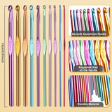 Aeelike Yarn Kit, 1093 Yards Crochet Yarn for Crocheting Complete Knitting Kit for Beginners Professionals with Aluminum Crochet Hooks Detailed Instruction, Ideal Crochet Yarn Set/Gift Aeelike