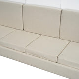 Harper & Bright Designs Queen Size Murphy Bed Cabinet Wall Bed Chest with Sofa, Storage Bookshelves, Wooden Murphy Bed Frame for Home Office Guest Room Bedroom, White Harper & Bright Designs