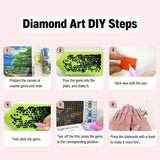 Muzagroo Art 5D Diamond Paintings Kits for Adults Round Full Drill Beach Diamonds Art Kits for Beginners Diamond Art Paintings Gem Art Kits Diamond Dots Kits 30x40cm (Beach) Muzagroo Art