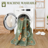 Lahome Floral Runners for Hallways, 2X6 Kitchen Runner Rug Ultra-Thin Soft Rug, Non-Slip Washable Rug Runner Stain Resistant Boho Rug Low-Pile Carpet Runner for ‎Laundry Bathroom Bedroom(2x6ft,Green) Lahome