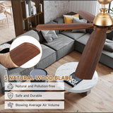 60 Inch Outdoor Ceiling Fan with Light and Remote, Gold Ceiling Fans with Lights, Solid Wood Blade, Quiet Reversible DC Motor, Damp-Rated Large Outdoor Ceiling Fans for Patios Porch Gazebo Farmhouse ShreeFindee