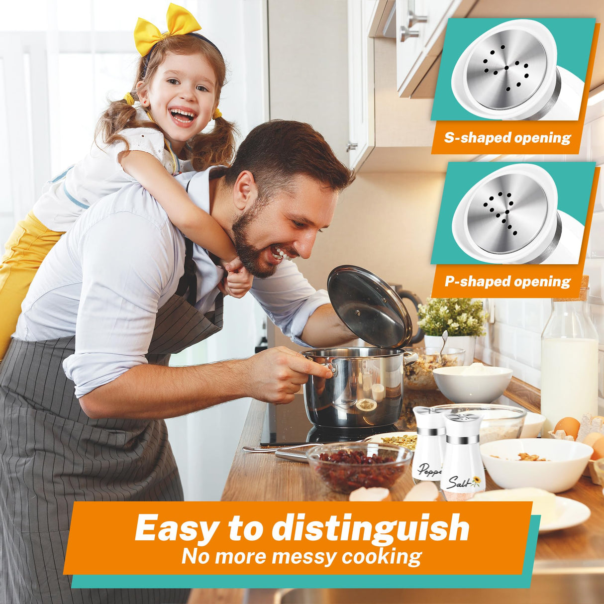 Sunflower Salt and Pepper Shakers Set - 4oz Farmhouse Cute Kitchen Decor and Accessories Sunflower Gifts for Salt Shakers Glass Cooking Table,Housewarming,Thanksgiving,Christmas Arrozon