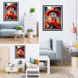 MXJSUA DIY 5D Diamond Painting Kits for Adults, Flower Fairy Diamond Art Painting Full Drill Crystal Rhinestone Embroidery Craft Kits for Home Wall Decor Gifts, 12x16inch MXJSUA