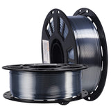 DO3D Silk Sliver PLA Satin Shiny 3D Printer Filament, 1.75mm Diameter 1kg Spool 2.2lbs for FDM 3D Printers DO3D