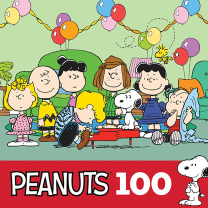 RoseArt - Peanuts - Birthday - 100 Piece Jigsaw Puzzle for Kids and Adults