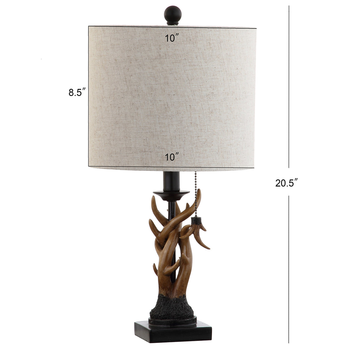 JONATHAN Y JYL1031A Gaston 20.5" Resin Mini LED Table Lamp, Farmhouse, Traditional, Cottage, Rustic, Office, Living Room, Family Room, Dining Room, Bedroom, Hallway, Foyer, Brown JONATHAN Y