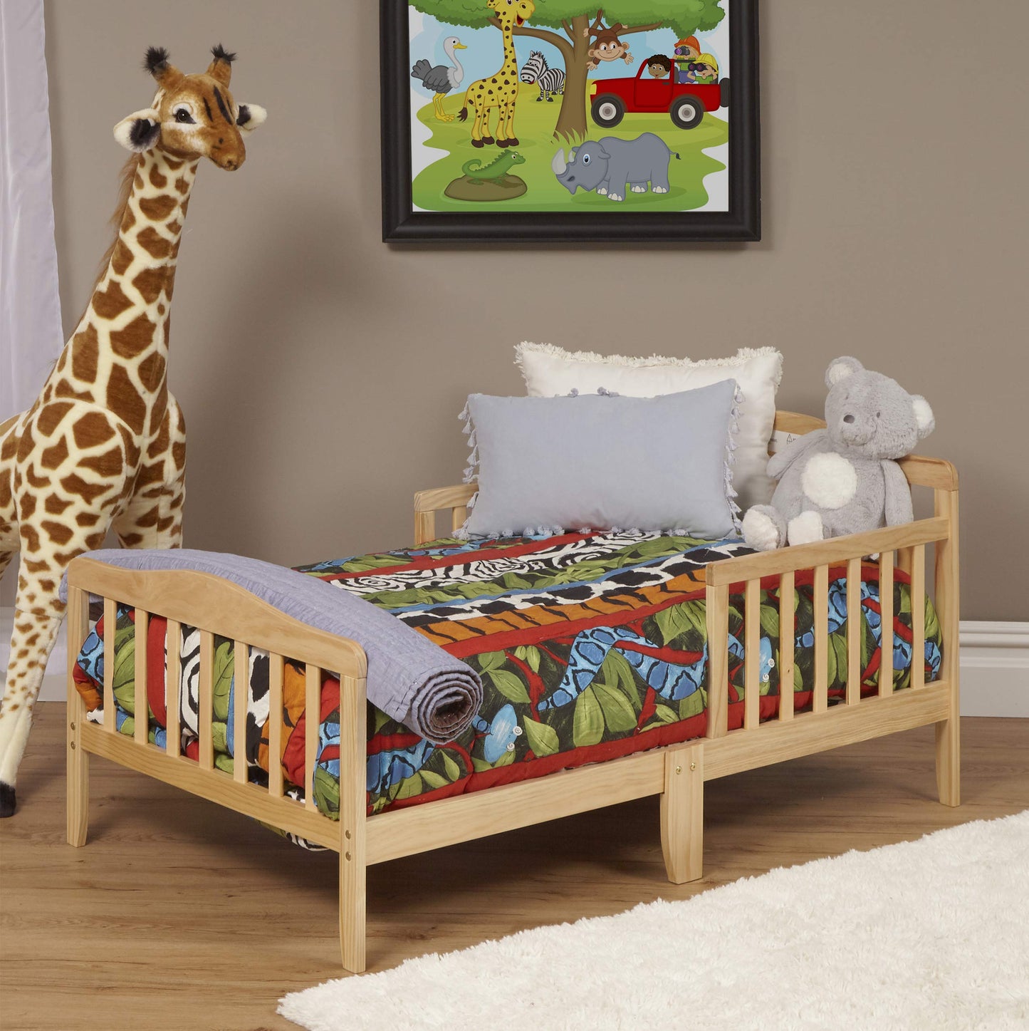 Suite Bebe Blaire Toddler Bed, Natural Pine - WoodArtSupply