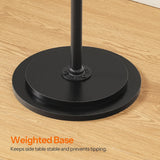 HOOBRO Nesting Coffee Table Set of 2, Small Round Coffee Table Set with Wooden Pedestal, Modern Circle Accent Side Tables for Living Room, Center, Black BB170BZ01 HOOBRO