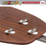 Honeywell Ceiling Fans Glen Alden, 52 Inch Classic Flush Mount Indoor LED Ceiling Fan with Light, Pull Chain, Quick-2-Hang Dual Finish Blades, Reversible Motor - 50519-01 (Brushed Nickel) Honeywell Ceiling Fans