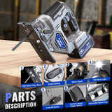 Cordless Jigsaw Tool Compatible with Dewalt 20V Battery, Variable Speed, LED Light, 0°-45° Bevel Cuts, 3-Position Orbital Action, Brushless Motor for Straight Curve Circle Cutting Ecarke
