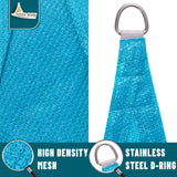 LOVE STORY 14' x 18' Sun Shade Sails UV Block Canopy Sail Shade for Patio Backyard, Turquoise Blue LOVE STORY