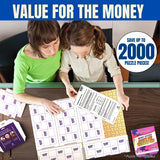 AGREATLIFE Preserve 2 x 1000 to 4000 Pieces Jigsaw Puzzles Puzzle Saver 12 to 24 Sheets - No Stress, No Mess Jigsaw Puzzle Glue Sheets AGREATLIFE