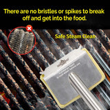 XUDAKAIXIN Grill Brush Bristle Free,Unique Aramid Fiber Wavy Pad Perfect for Cast Iron/Stainless-Steel Grates,Dishwasher Safe,Safe Grill Brush for Outdoor Grill,Gifts for Men/Dad XUDAKAIXIN