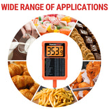 ThermoPro TP510 Waterproof Digital Candy Thermometer with Pot Clip, 8" Long Probe Instant Read Food Cooking Meat Thermometer for Grilling Smoker BBQ Deep Fry Oil Thermometer ThermoPro