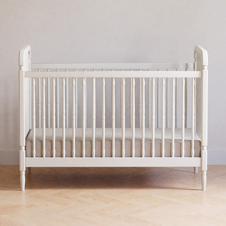Namesake Liberty 3-in-1 Convertible Spindle Crib with Toddler Bed Conversion Kit in White, Greenguard Gold Certified NAMESAKE