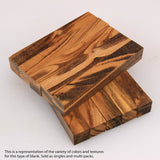 Legacy Woodturning, Goncalo Alves/Tigerwood Ebony Wood Pen Blank, 3/4" x 3/4" x 5", Pack of 10 Legacy Woodturning